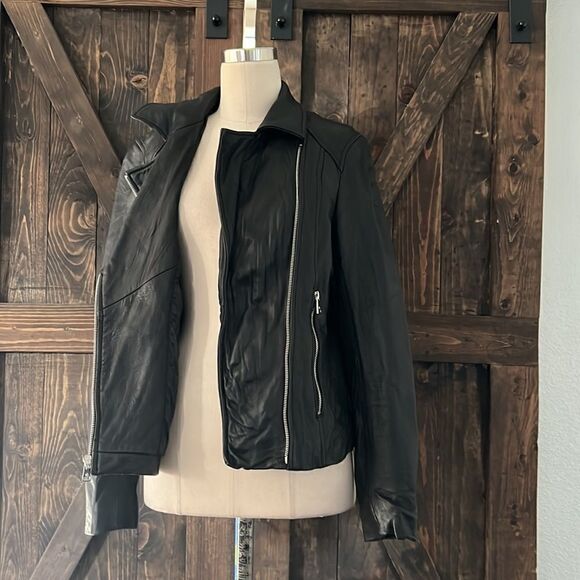 Lauren Ralph Lauren Soft lamb leather jacket Sz-Small - Picture 4 of 16